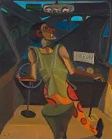 Richard Mudariki, From Parow to Cape Town, oil on canvasboard