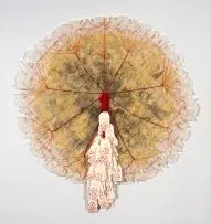 Lyndi Sales, What are your chances if the game is rigged?, 2006, paper and thread