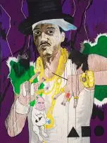 Avant Car Guard, Robin Rhode. Not Alone, 2009, acrylic on canvas