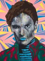 Mustafa Maluka, You Say the Things You Think You Have to Say, acrylic, oil and spray paint on canvas