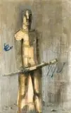 Deborah Bell, Warrior II, 2004, mixed media on paper