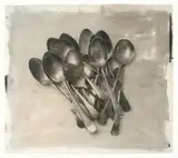 Stephen Inggs, Spoons, hand painted silver gelatin emulsion on 100% rag paper