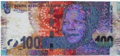 Frances Goodman, Randela 100/5, 2016, strung sequins on linen