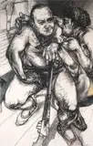 Diane Victor, Dance Lesson, charcoal and pastel on paper