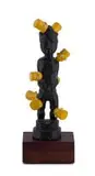Brett Murray, Africa Maquette, 2000, bronze and paint on a wooden base