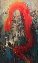 Clive van den Berg, Land Throws up a Ghost I, oil on canvas
