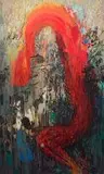 Clive van den Berg, Land Throws up a Ghost I, oil on canvas