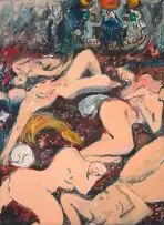Minnette Vári, Today they all become Goddesses, acrylic on canvas