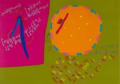 Magic Sticks by Walter Battiss, silkscreen, sold May 2018