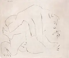 Pablo Picasso, L'Etreinte, I, linocut