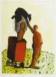 Colbert Mashile, Motshwara Teo, colour lithograph