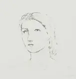 Henry Moore, Head of a Girl, photolithograph