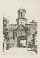 Tinus de Jongh, Cape Town Castle, etching
