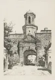 Tinus de Jongh, Cape Town Castle, etching