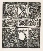 Elza Botha, Sonder Verhoor..., linocut