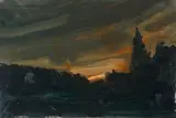 Hermann Niebuhr, Landscape at Dusk (Rivers Bend)