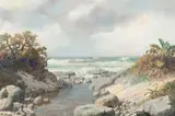Roy Taylor, Seascape, oil on canvas laid down on board