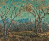 Stefan Ampenberger, Trees with Distant Mountain