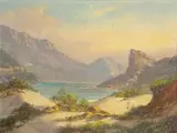Hout Bay by Gabriel de Jongh, oil on canvas laid down on board, sold May 2018