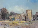 The Old Silo by Errol Boyley, oil on board, sold May 2018