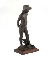 Joy Rose-Innes, Youth, bronze on a wooden base