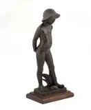 Joy Rose-Innes, Youth, bronze on a wooden base