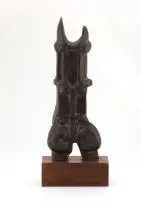 Peter Haden, Totemic Figure, bronze on a wooden base