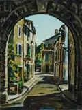 Gerhard Batha, Aix en Provence, acrylic on canvas