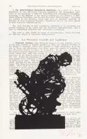 William Kentridge, Seated Welder, collage