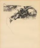Ezrom Legae, Elephant Series, charcoal on paper