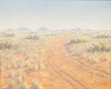 Carl Ossmann, Landscape with Dirt Track, oil on board