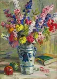 Gregoire Boonzaier, Still Life with Vase of Flowers
