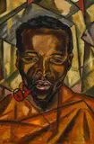 François Krige, Portrait of a Basuto Man, oil on canvas