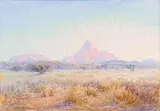 Johannes Blatt, Gross Spitzkoppie Nordseite: Namib – Aristida Gras Breite, SWA, oil on canvas laid down on board