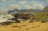 Cathcart William Methven, Simon's Town from Kalk Bay, oil on canvas