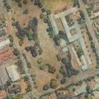 Anton Karstel, Aerial Landscape, Lyttleton, oil on canvas