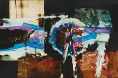 Abstract by George Boys, oil on board, sold Nov 2018