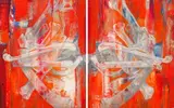 Paul Stopforth, Godhead, diptych, gouache and acrylic on panel