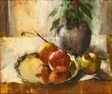 Irmin Henkel, Die Granate, oil on canvas