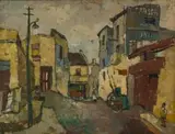 Rotten Row, District Six by Gregoire Boonzaier, oil on board, sold Nov 2018