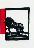 Marlene Dumas, De Muze is Moe, colour silkscreen
