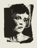 Portrait of a Woman by William Kentridge, linocut, sold Nov 2018