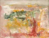 Fred Schimmel, Abstract #1111, mixed media on board