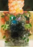Louis Maqhubela, Abstract with Bird and Leaves
