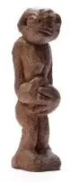 Cyprian Shilakoe, Figure with Clasped Hands, carved wood