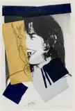 Mick Jagger by Andy Warhol, 1975, screenprint on Arches Acuarelle (Rough) paper, sold Nov 2018