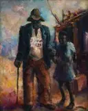Durant Sihlali, Man and Girl Walking