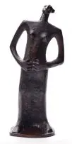 Female Figure by Peter Bongani Shange, bronze with brown patina, sold Nov 2018