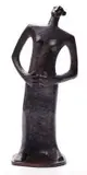 Peter Bongani Shange, Female Figure, bronze with brown patina