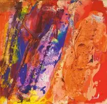 Pachipamwe No. 5 by Bill Ainslie, mixed media including acrylic gel on canvas, sold Nov 2018
